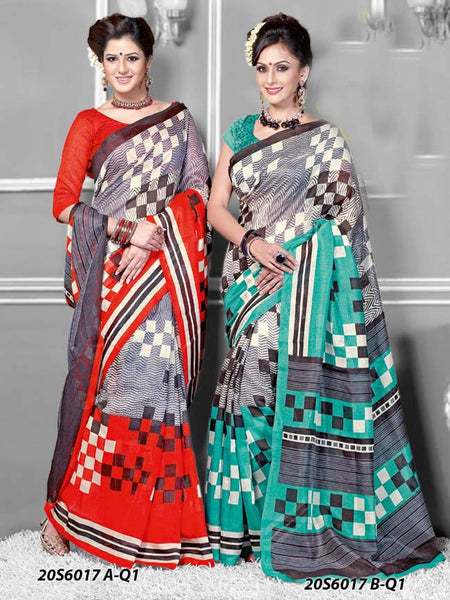 Multi Colour5 Fancy Silk Sarees