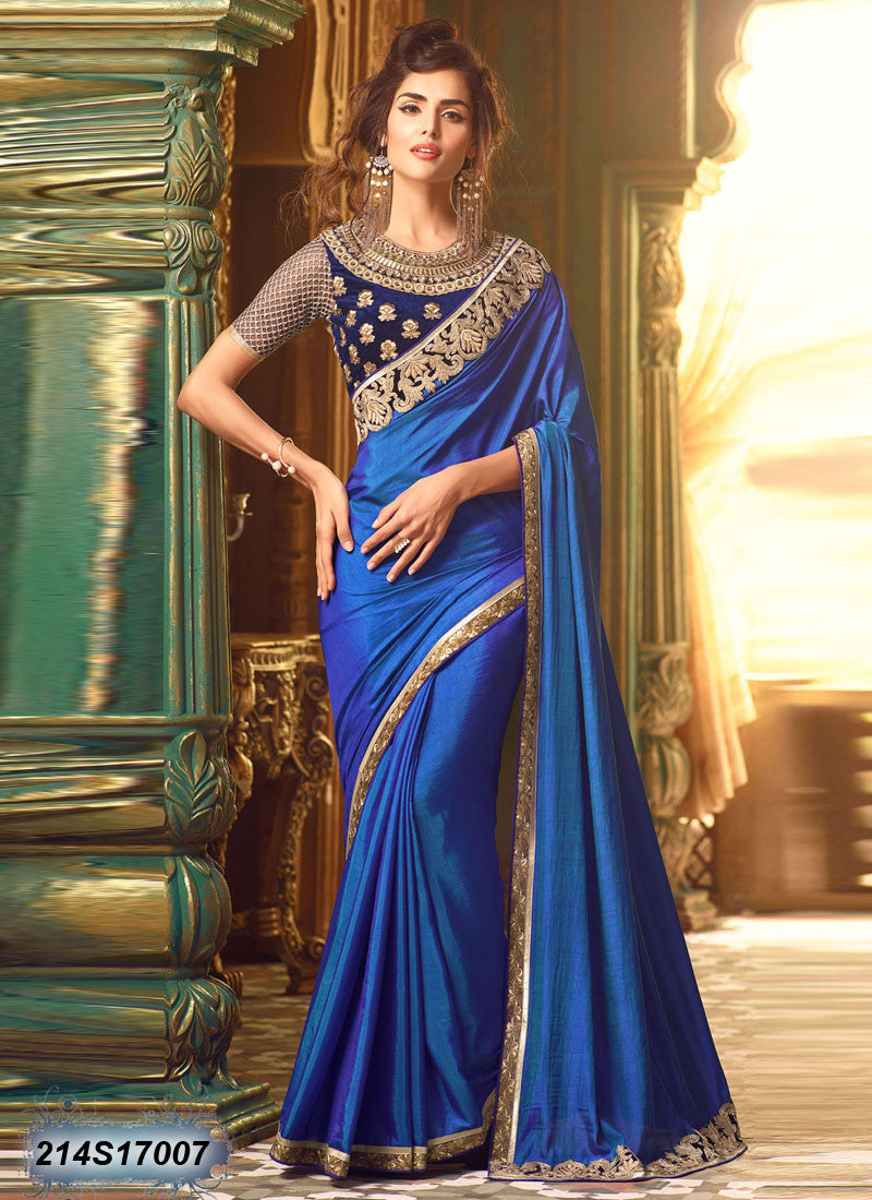 Blue Georgette Sarees