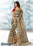 Beige Modal Cotton Gota Sarees - Dailybuyys