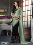 Green & Black Net Sarees Get Extra 10% Discount on All Prepaid Transaction