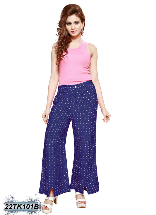 Blue Palazzos - Dailybuyys