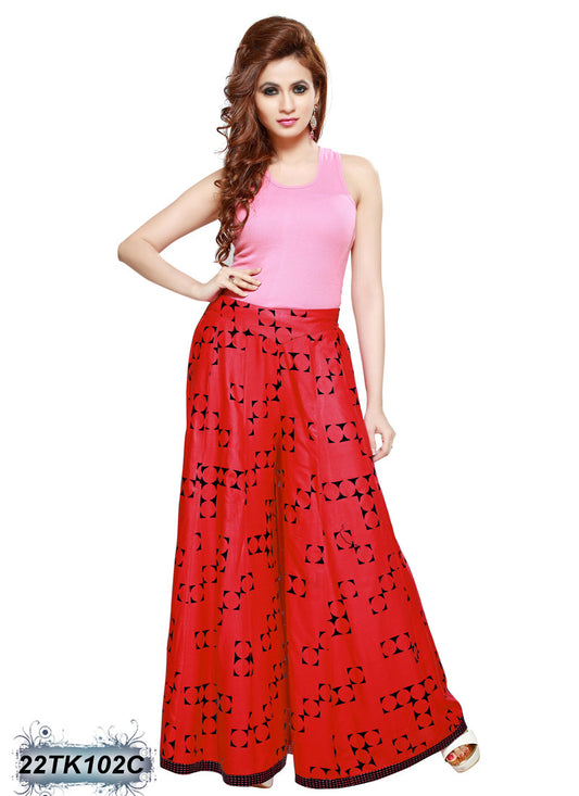 Red Palazzos - Dailybuyys