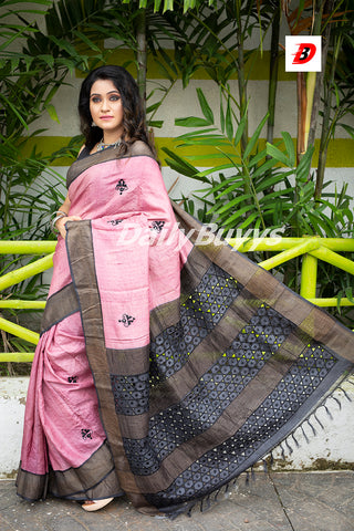 Beautiful Bagru Hand Block Printed Modal Saree – India1001.com