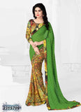 Green & Multi Georgette Sarees