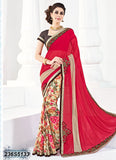 Pink & Multi Georgette Sarees