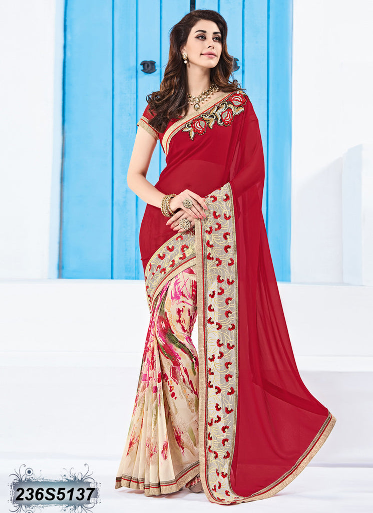 Red Georgette Sarees