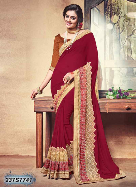 Red Georgette Sarees