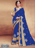 Blue Georgette Sarees