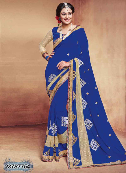 Blue Georgette Sarees