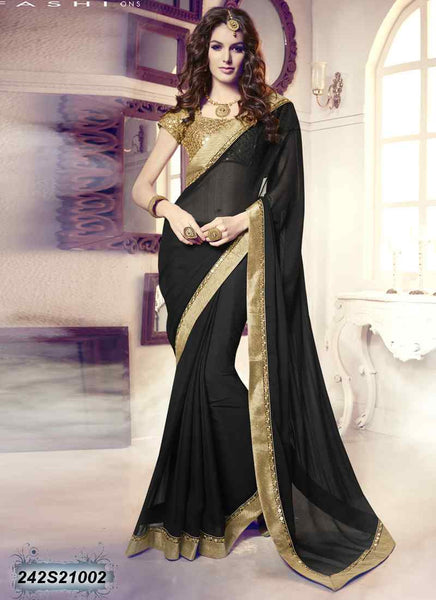 Black Georgette Sarees