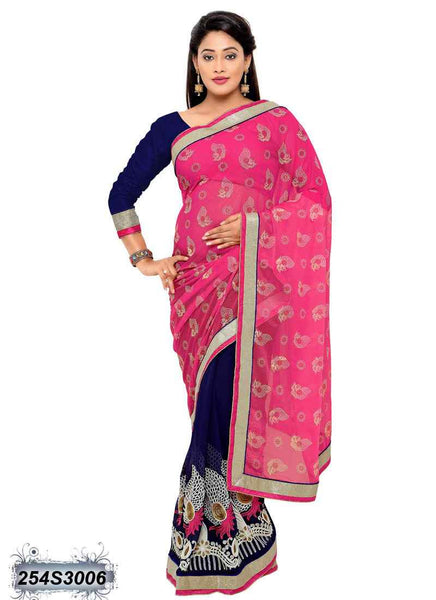 Pink Georgette Sarees