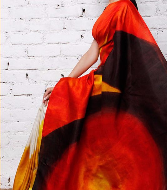 Red Pure Silk Mark Certified Murshidabad Silk Sarees