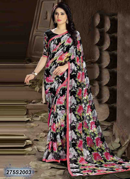 Black Georgette Sarees