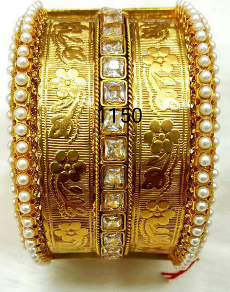 Golden white stone2 Bracelet