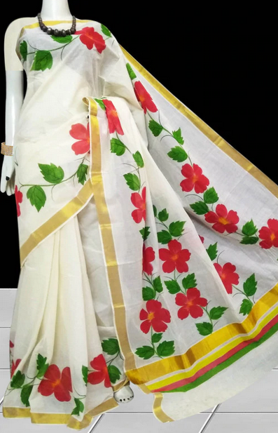 Kerala Pure Cotton Sarees (Add to Cart Get  15% Additional Discount Limited time Offer)