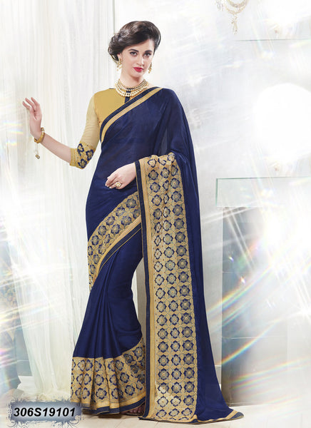 Blue Georgette Sarees