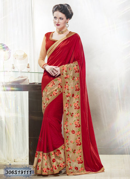 Red Georgette Sarees