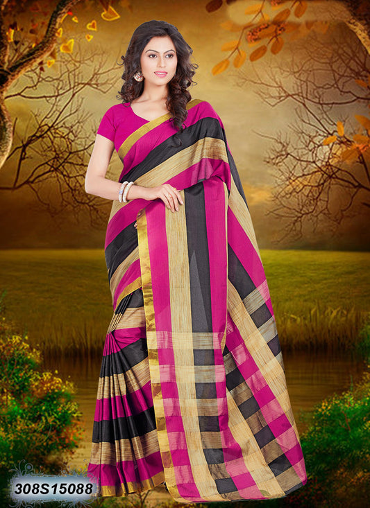 Pink Bhagalpuri Silk Sarees