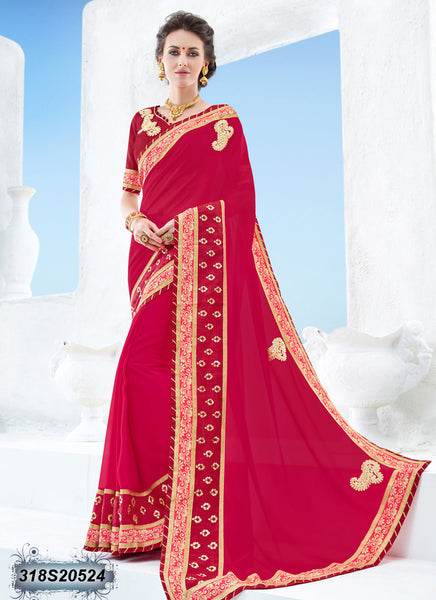 Red Georgette Sarees