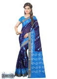 Blue Poly Pure Cotton Sarees