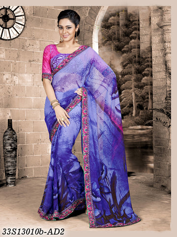 Multi Colour8 Design Georgette Sarees