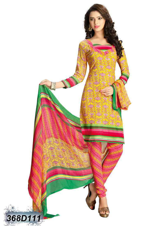 Yuellow Crepe Salwar