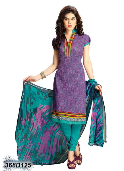 Purple Crepe Salwar