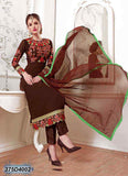 Brown Georgette Salwar