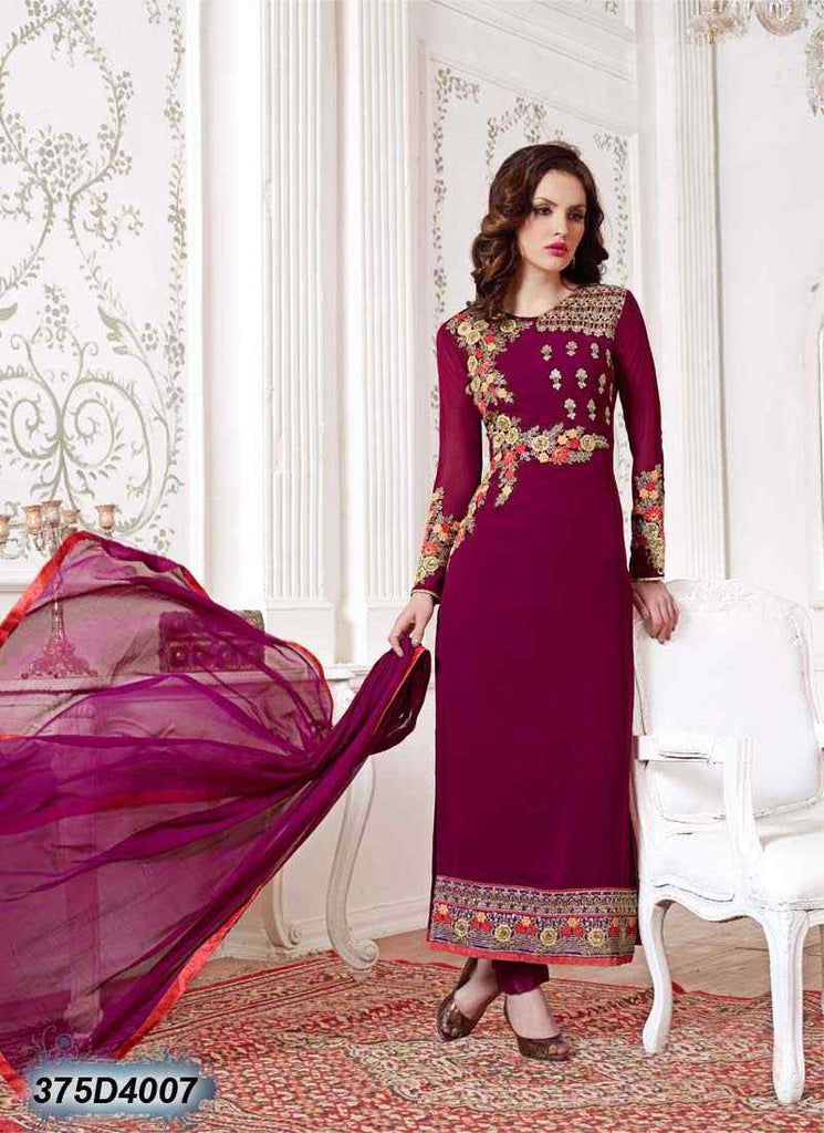 Purple Georgette Salwar