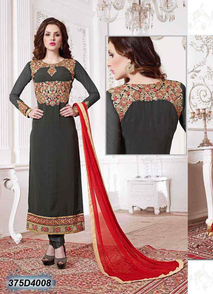 Grey Georgette Salwar