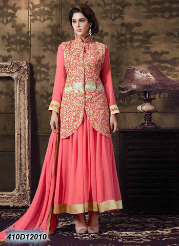Stunning Pink Georgette Salwar