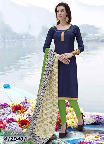 Nice Navy Blue Bhagalpuri Salwar