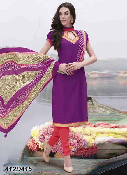 Latest Purple Bhagalpuri Salwar