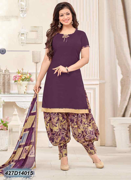 Violet Glace Pure Cotton Salwar