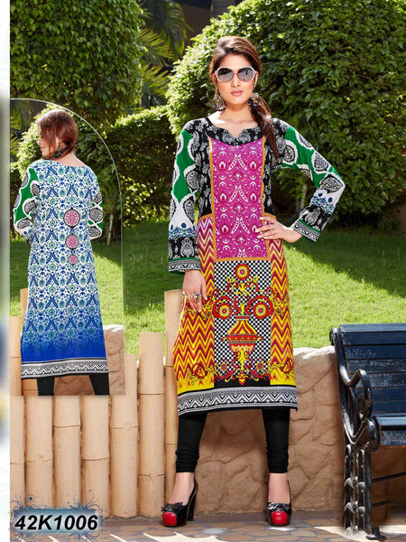 Pure Cotton Printed Daily Wear Plus Size Kurtis Collection Catalog