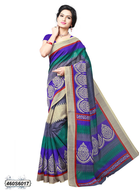 Violet Bhagalpuri Silk Sarees