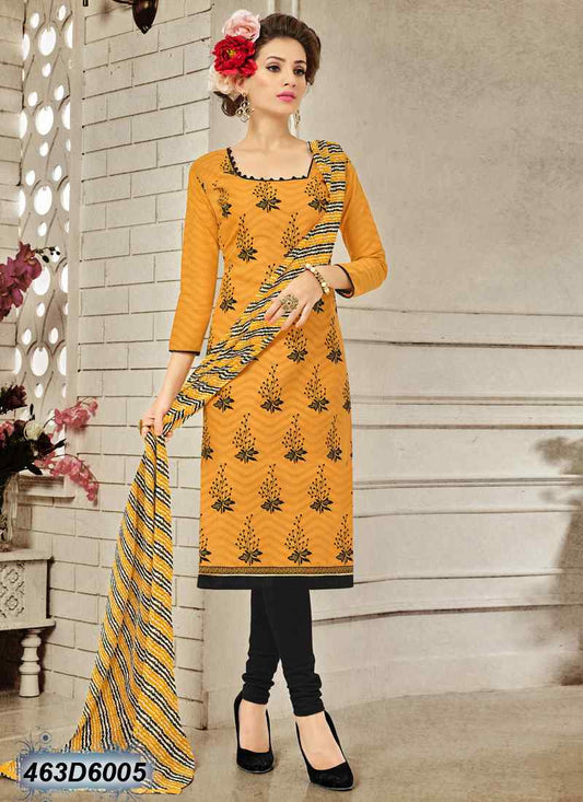 Yellow Brasoo Pure Cotton Salwar