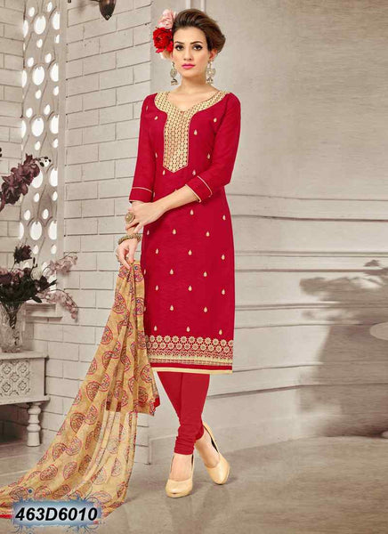 Red Brasoo Pure Cotton Salwar