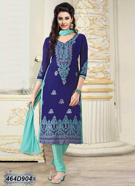 Stunning Blue & Sea Green Salwar