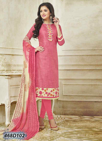Pink Bhagalpuri Pure Cotton Salwar