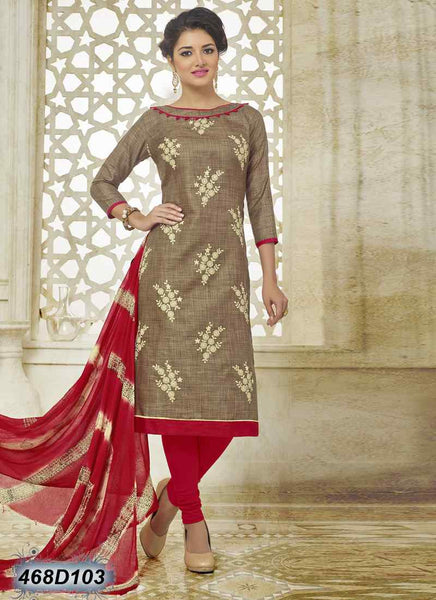 Beige Bhagalpuri Pure Cotton Salwar