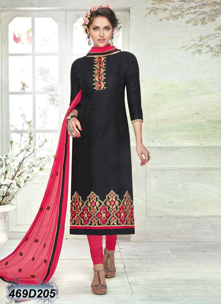 Nice Black Brasso Pure Cotton Salwar