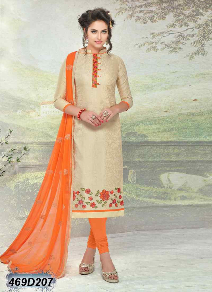 Nice Beige Brasso Pure Cotton Salwar