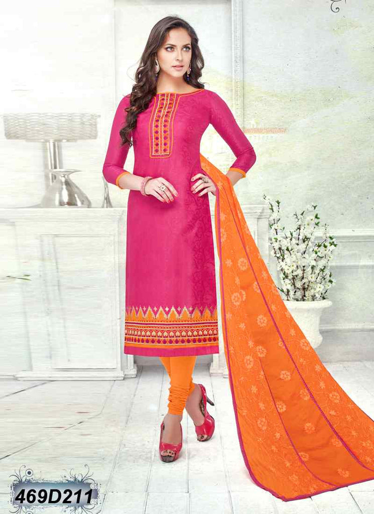 Nice Pink Brasso Pure Cotton Salwar