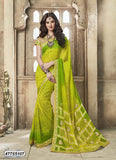 Yellow,Green Georgette Sarees