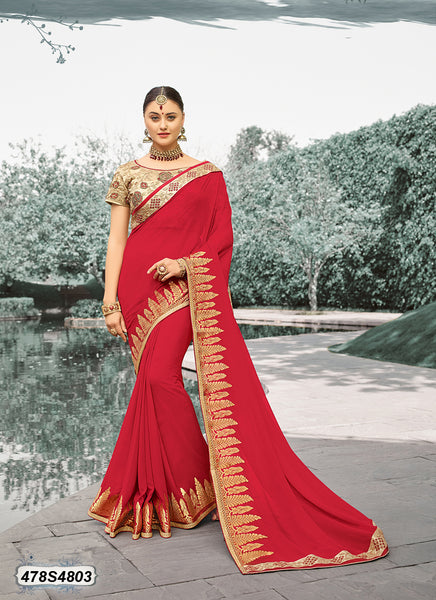 Red Georgette Sarees