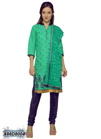 Green,Blue Brasso Pure Cotton Salwar