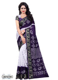 White,Purple Art Silk Sarees