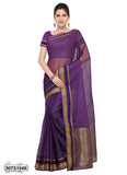 Violet,Golden Poly Silk Sarees