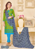 Green Blue Pure Cotton Salwar
